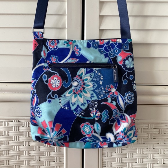 Vera Bradley Hipster crossbody purse bag NWT blue lighten up lotus flower swirl - Picture 5 of 6